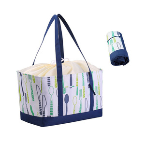 FZCL16 Glacière souple isotherme premium pliable en tissu Oxford, design moderne et élégant, 30L, pour courses, livraison de repas, voyage, plage - Product Image 3