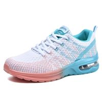 Nouvelles baskets pour femmes, respirantes, en mesh, pour la course à pied, semelle confortable avec coussin d'air, chaussures légères et tendance pour les voyages