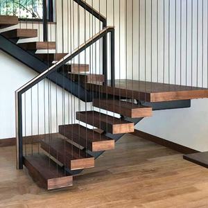 2025 plus récent <span class=keywords><strong>escalier</strong></span> <span class=keywords><strong>en</strong></span> acier avec marche <span class=keywords><strong>en</strong></span> chêne flottant lumière LED garde-corps <span class=keywords><strong>en</strong></span> verre trempé <span class=keywords><strong>clair</strong></span> balustrade <span class=keywords><strong>en</strong></span> acier inoxydable - Product Image 3