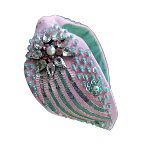 Nueva novia de lujo colorido Rhinestone barroco diseño especial tela de terciopelo flor anudada diadema para mujeres de la India - Product Image 4