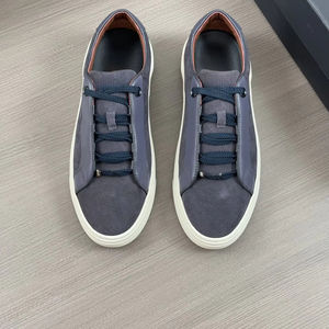 Nouvelles chaussures de sport en cuir de qualité supérieure, légères, à semelle épaisse, pour hommes, décontractées, pour l'extérieur, anti- - Product Image 1