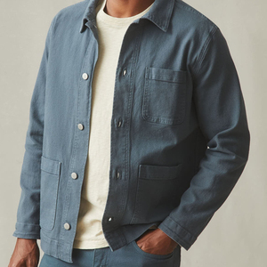 <strong>Men's</strong> <strong>Chore</strong> Jacket Organic Cotton Canvas Jacket for <strong>Men</strong> Customize Shirt Jackets Sustainable <strong>Mens</strong> <strong>Coat</strong> Top - Product Image 1