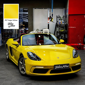 BeforeAfter1.52 * 17m colore più venduto Super lucido Vegas giallo decorazione <span class=keywords><strong>auto</strong></span> avvolgente pellicola in vinile satinato <span class=keywords><strong>auto</strong></span> - Product Image 2