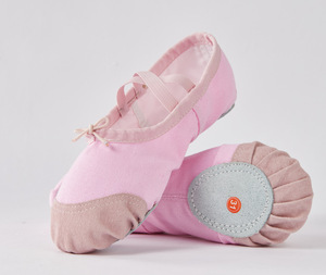 Chlidrens Zapatos <span class=keywords><strong>de</strong></span> baile <span class=keywords><strong>de</strong></span> <span class=keywords><strong>ballet</strong></span> negro <span class=keywords><strong>Zapatillas</strong></span> <span class=keywords><strong>de</strong></span> bailarina <span class=keywords><strong>de</strong></span> suela dividida Zapatos <span class=keywords><strong>de</strong></span> entrenamiento <span class=keywords><strong>de</strong></span> yoga con cordones para niñas - Product Image 3