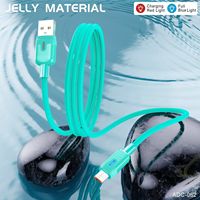 Kabel USB A ke Tipe C 1m Berkualitas Tinggi, Smart Power Off, Pengisian Daya Super Cepat, Transfer Data, Bahan Nilon