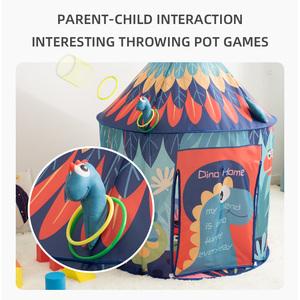 Vente en gros Tente de jeu dinosaure Jeux magiques Conception réaliste de Dino Tente de jeu pop-up pour enfants - Product Image 3