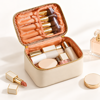 Trousse de Toilette de Voyage Grande Capacité avec Organisateur de Pinceaux et Poignée Supérieure pour Femmes, Personnalisable avec Logo, Vente en Gros