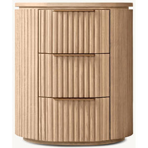 Mesita de Noche Moderna de Madera con 3 Cajones, Color de Madera Personalizado, para Dormitorio - Product Image 5