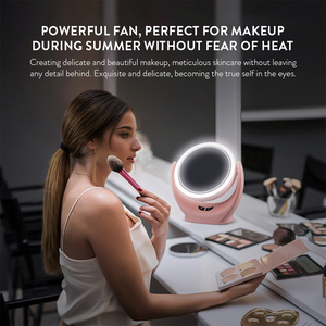 Xách tay USB máy tính để bàn mini bảng fan hâm mộ với LED Vanity gương xoay vẻ đẹp đa chức năng gương Fan ký túc xá hộ gia đình sử dụng - Product Image 4
