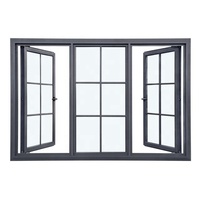 Ventanas de PVC de Doble Vidrio Blanco de Piso a Techo para Edificios Residenciales