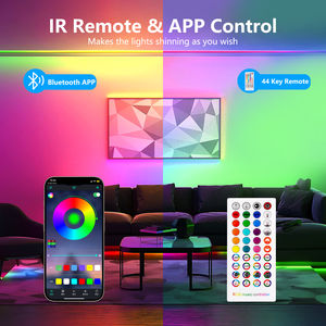 ไฟ LED แบบเส้น 24V SMD5050 IP20 สีดรีมคัลเลอร์ RGB แรงดันต่ำ 12V แถบไฟ 5050 สมาร์ท แสงไฟ LED ขายส่ง - Product Image 3