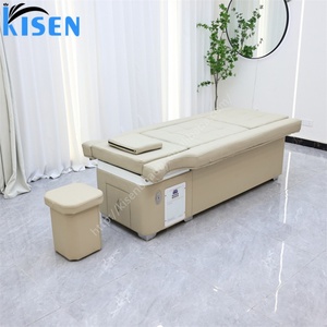 KISEN Lit de lavage multifonctionnel inclinable pour salon, spa capillaire, lavage de cheveux, massage thaïlandais, électrique à circulation d'eau avec spa pédicure - Product Image 5