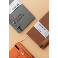 Carnet de notes en cuir PU personnalisé pour cadeaux d'affaires, agenda 2026 avec stylo, couverture rigide, impression d'agenda, planificateur budgétaire A5, journal