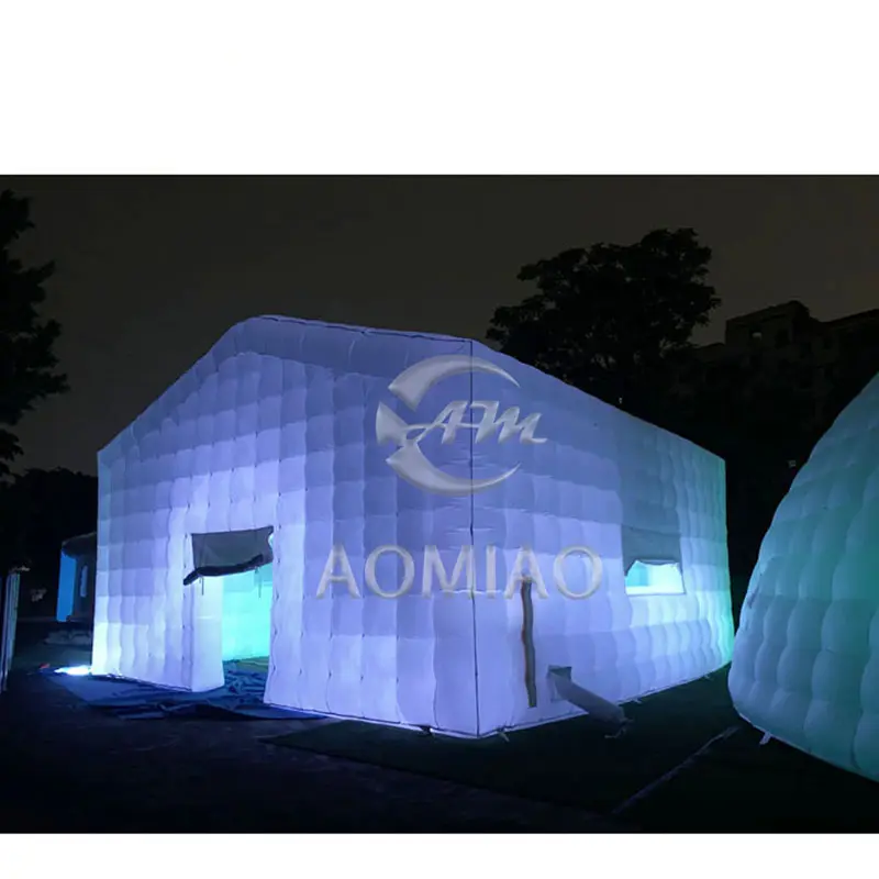 Fabriek Directe Commerciële Opblaasbare Tent Party Tent Met Led Licht Opblaasbare Nachtclub Tent Voor Kamperen