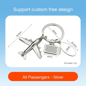 Sáng Tạo 3D Mô Hình Máy Bay Keychain Kim Loại Hàng Không Quà Tặng Mặt Dây Chuyền Với Khắc Thiết Kế Cho Khuyến Mại Quà Lưu Niệm - Product Image 6