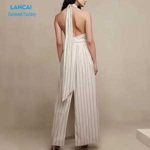 เดรสลำลองแม็กซี่ผูกข้างสำหรับผู้หญิงเดรสแฟชั่นแบบสั่งทำ - Product Image 2