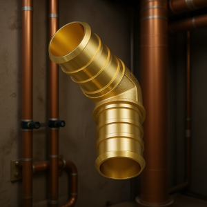 Gomiti in ottone a morsetto da 3/4 di pollice per sistemi di riscaldamento, raccordi per tubi, modello D0100HRIBZ2 - Product Image 2