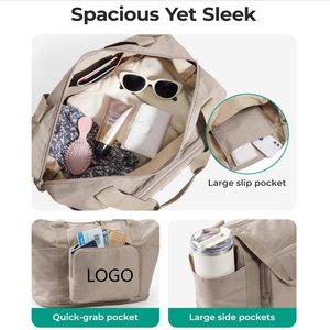 Bolsa <span class=keywords><strong>de</strong></span> Viaje Plegable y Expandible Ligera con Asa Resistente, <span class=keywords><strong>para</strong></span> Llevar en Avión, con Compartimento <span class=keywords><strong>para</strong></span> Zapatos y Organizador - Product Image 5