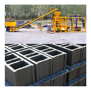 Mesin pembuat bata semen kontrol PLC otomatis Profit rendah investasi 4-26 blok berongga beton peluang bisnis - Product Image 2