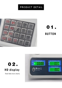 Báscula Electrónica de Precios Veidt para Frutas y Verduras con Pantalla LCD de 30 kg, Comercio Exterior Transfronterizo 14191-420F - Product Image 3