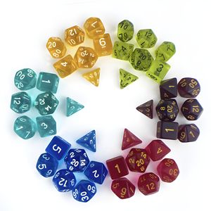 Juego de Dados Acrílicos Transparentes de Lujo Personalizados, Dados Coloridos Icónicos para Dungeons and Dragons, D&D, RPG, Pathfinder, Juego de Rol - Product Image 2