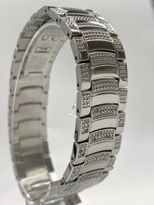 <span class=keywords><strong>Correa</strong></span> de <span class=keywords><strong>Reloj</strong></span> de Acero Inoxidable de 20x21 mm con Logotipo Personalizado, con 216 Piedras PP, Cierre de Doble Presión, Resistente al Desgaste, para Plata - Product Image 4