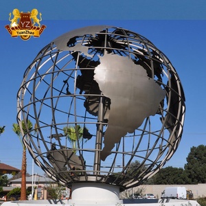 Statua di Atlante che Regge il Globo in Bronzo Fuso, Grande Scultura Moderna in Metallo per Piazza Urbana - Product Image 6