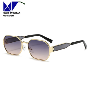 Gafas de Sol Poligonales con Montura Completa de Metal, Talla 57-20-140, Personalizadas OEM, Polarizadas UV400, Anti-Radiación, para Adultos Unisex - Product Image 5