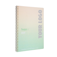 Cahier A5 à bobine souple personnalisé Gradient Pearl Cover Papeterie créative pour l'exercice des devoirs Impression de cahier B5 personnalisée