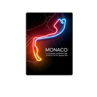Enseigne néon LED personnalisée Circuit de Monaco pour la décoration de garage ou de bar