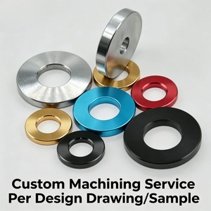 Factory Custom High Precision Aluminum Alloy 6061-T6 Multicolor Anodized Flat <b>Washer</b> Conical <b>Washer</b> Aluminum <b>Washer</b> Gasket - Product Image 1