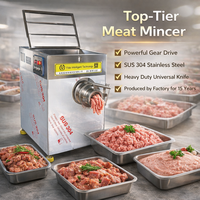 Mesin Penggiling Daging Beku Mesin Penggiling Ayam Alat Pencampur Daging Mesin Penggiling Bahan Baku Meatloaf Mesin Pengolah Daging