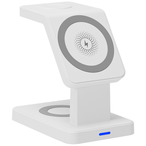 Base de Carga Inalámbrica Magnética <span class=keywords><strong>3</strong></span> en 1 Wesdar, Estación de Carga Rápida de 15W para Dispositivos Inteligentes <span class=keywords><strong>IOS</strong></span> - Tipo-C - Product Image 1