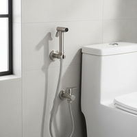 Pommeau de Douche Haute Pression en Acier Inoxydable Homerain, Finition Brossée, Fixation Murale Simple, Garantie 3 Ans, Salle de Bain