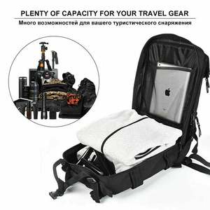 Оптовый тактический рюкзак-антивор 20 л с камуфляжным принтом, системой Molle, из ПВХ, с индивидуальным логотипом, унисекс, из ткани Оксфорд, на молнии, для повседневного использования и спорта - Product Image 4