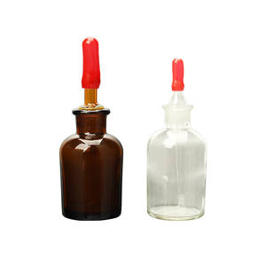 Flacone Contagocce in Vetro Trasparente Marrone da 30ML 60ML 125ML per Reagenti da Laboratorio con Tappo a Pressione, Confezione Singola OEM Yaohua - Product Image 2