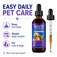 Gouttes Premium pour la Protection de la Peau et du Pelage des Animaux - Liquide Anti-Puces pour Maisons Multi-Animaux - Solution Botanique de Bien-être Canin en Gros