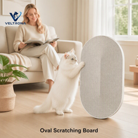 Griffoir ovale pour chat en carton ondulé vertical enroulé, mobilier d'intérieur, vente en gros