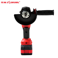 Meuleuse d'angle sans fil 18V à batterie lithium ZSJM-1828, moteur sans balais de qualité industrielle, machine de découpe et de polissage