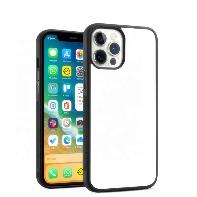 TPU PC Cases for Phone 13 Pro Max Wholesale DIY Printing Blank Phone Cover With Aluminum 2D Sublimation Case