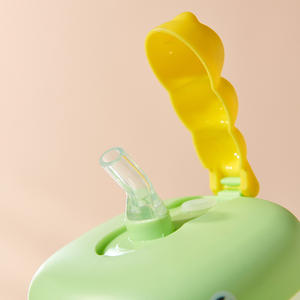 Taza de entrenamiento para bebés con pajita de 250 ml para niños pequeños de 6 meses en adelante, resistente a caídas, resistente al calor, rosa, verde, amarillo - Product Image 3