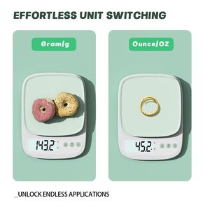 Electronic Digital <b>Kitchen</b> Fruit Food Scale with AAA Battery Low Battery Indicator ABS Plastic - Product Image 4