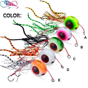 40g à 180g Jupes métalliques lumineuses Snaper Grouper Lent Pitch Bait Lead Head Fishing Lures Deep Sea Boat <span class=keywords><strong>Tai</strong></span> <span class=keywords><strong>Jig</strong></span> Skirt Baits - Product Image 3