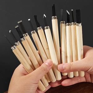 Ensemble d'outils de <span class=keywords><strong>sculpture</strong></span> sur <span class=keywords><strong>bois</strong></span> multifonctionnels de qualité supérieure pour étudiants, 12 pièces, pour la <span class=keywords><strong>sculpture</strong></span> DIY et le travail du <span class=keywords><strong>bois</strong></span> - Product Image 4
