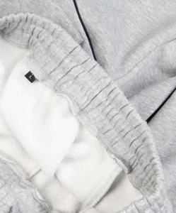 Streetwear de taille en coton personnalisé pour hommes, pantalon de jogging à jambes larges avec cordon de serrage, pantalon de survêtement ample imprimé passepoil - Product Image 6