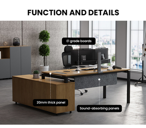 Wholesale Customizable L Shape Office <strong>Computer</strong> Table Modern Style <strong>White</strong> Manager Executive <strong>Desk</strong> - Product Image 2