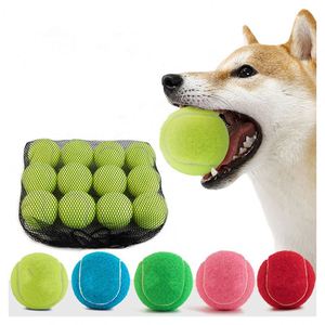Pelota de Juguete para Mascotas de Alta Elasticidad y Resistente a Mordidas, Suministros para Mascotas, Juguete Interactivo para Pasear Perros, Pelota de Tenis para Entrenamiento Canino, Pelota Molar para Masticar - Product Image 1
