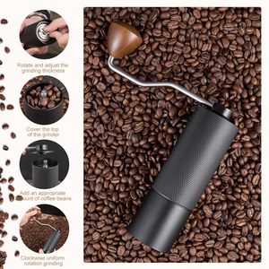 Al-Alloy Body 420 Stainless Steel Burr Homeuse Espresso Mini Small Hand Mill Portable Manual <strong>Coffee</strong> <strong>Grinder</strong> - Product Image 6