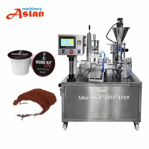 5g coffee powder pod filling sealing machine/ K cup coffee capsule filling packing machine