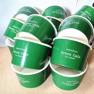 High Quality Custom Printed <b>Disposable</b> Paper <b>Cups</b> Wholesale Ice Cream Paper <b>Cup</b> With Lid - Product Image 1